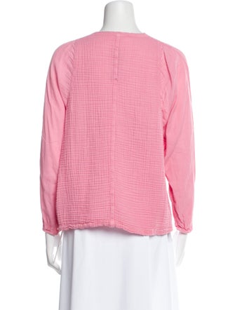 Raquel Allegra V-Neck Three-Quarter Sleeve Top