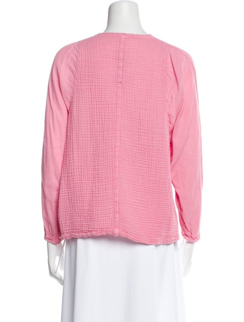 Raquel Allegra V-Neck Three-Quarter Sleeve Top