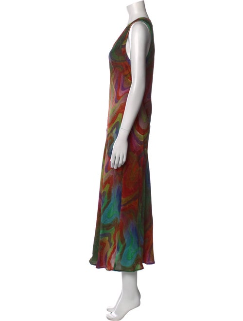 Raquel Allegra Printed Long Dress