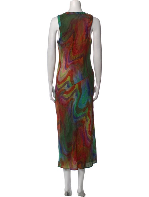 Raquel Allegra Printed Long Dress