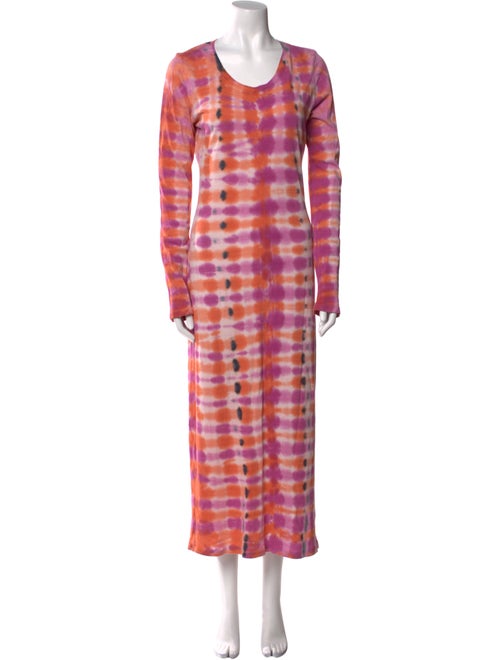 Raquel Allegra Tie-Dye Print Long Dress
