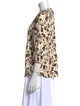 Raquel Allegra Printed Tie Neck Blouse