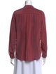 Raquel Allegra Mock Neck Long Sleeve Button-Up Top