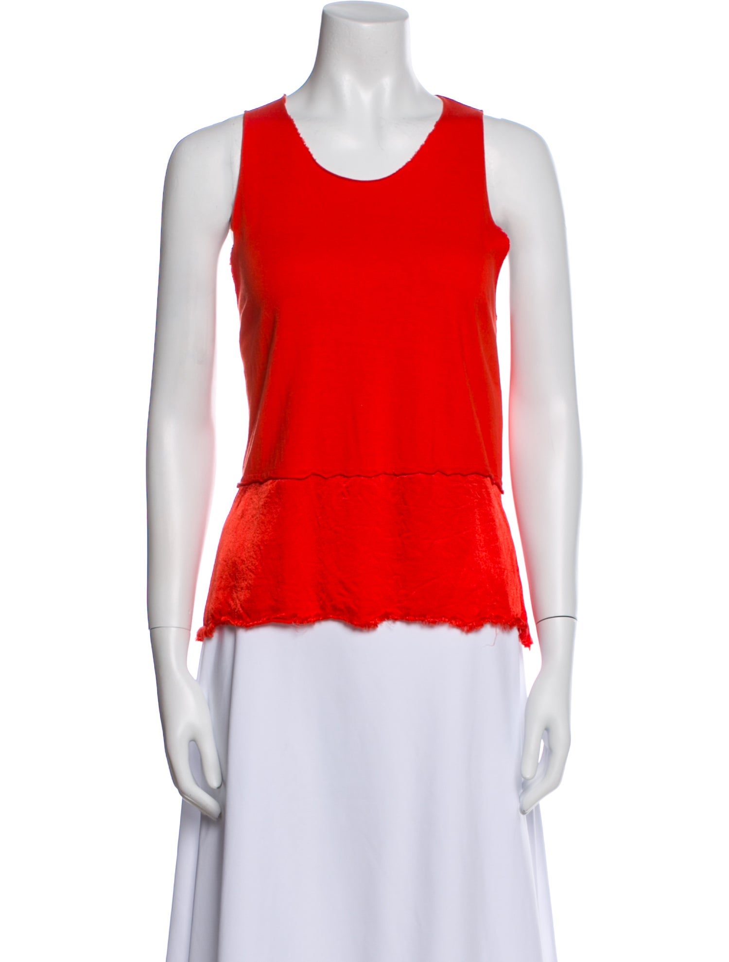 Raquel Allegra Scoop Neck Sleeveless Top
