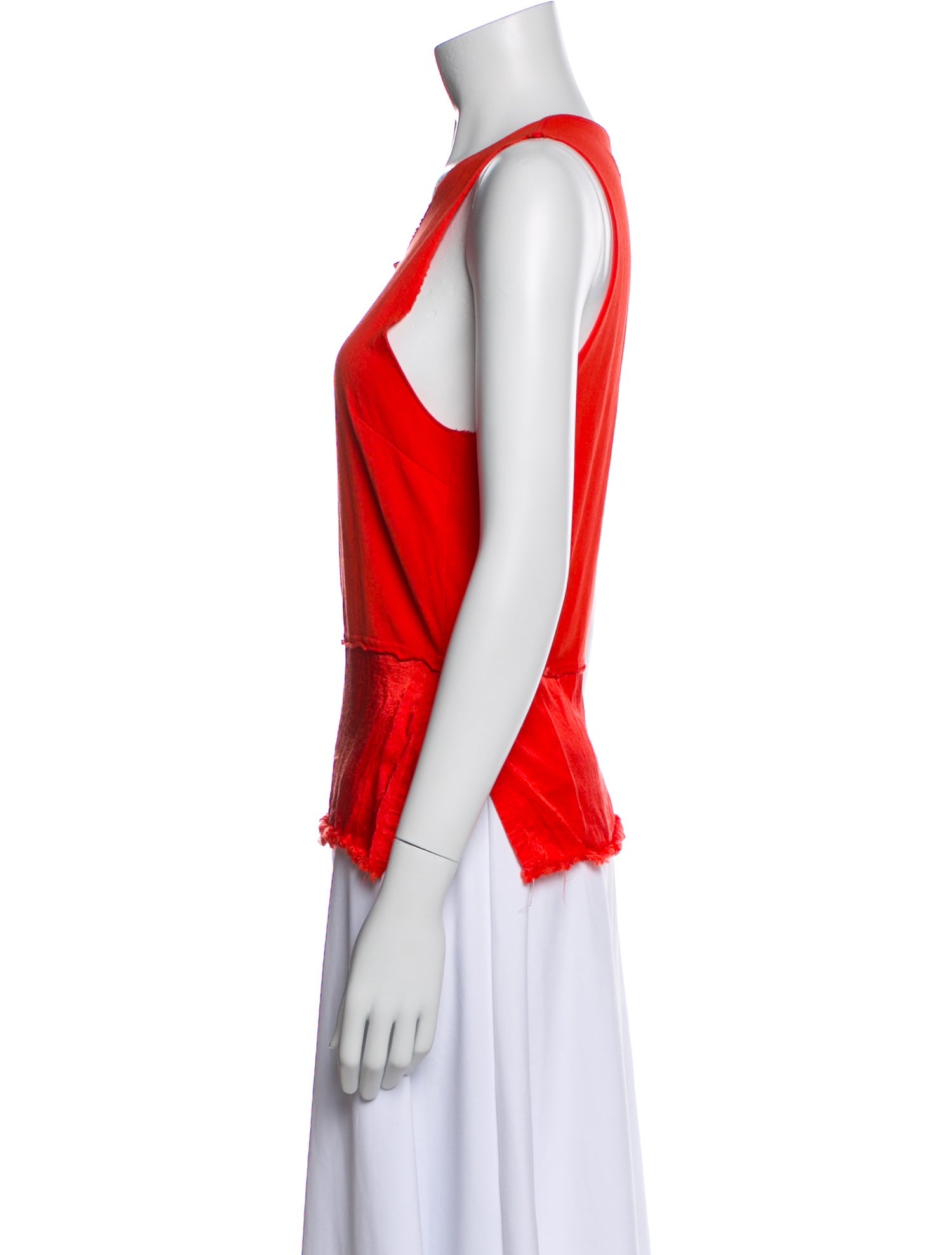Raquel Allegra Scoop Neck Sleeveless Top
