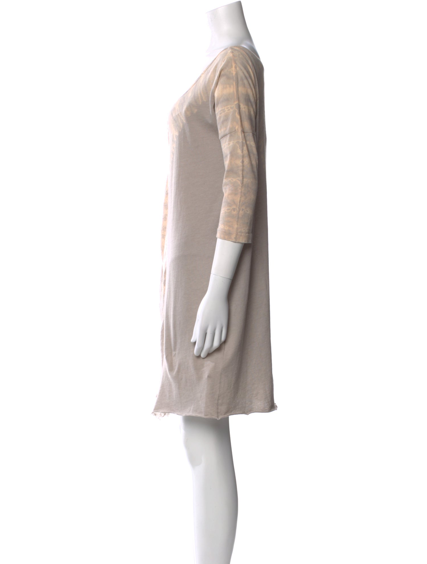 Raquel Allegra Scoop Neck Mini Dress