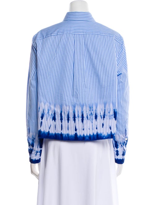 Raquel Allegra Striped Long Sleeve Button-Up Top