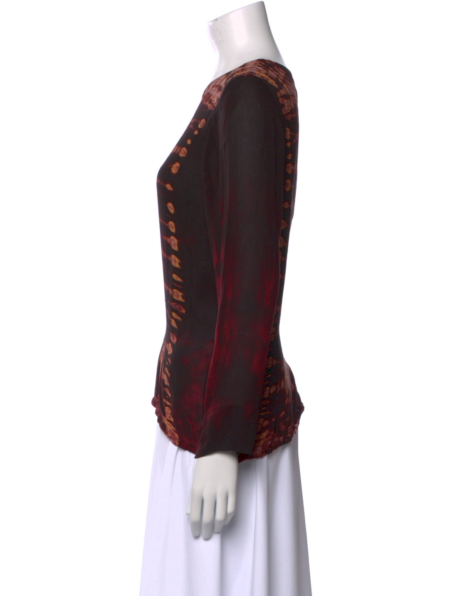 Raquel Allegra Silk Printed Top