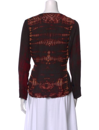 Raquel Allegra Silk Printed Top