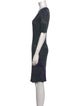 Raquel Allegra Printed Knee-Length Dress