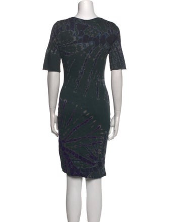 Raquel Allegra Printed Knee-Length Dress