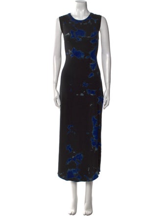 Raquel Allegra Printed Long Dress