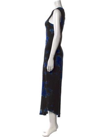 Raquel Allegra Printed Long Dress