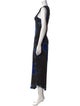 Raquel Allegra Printed Long Dress