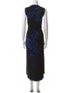 Raquel Allegra Printed Long Dress