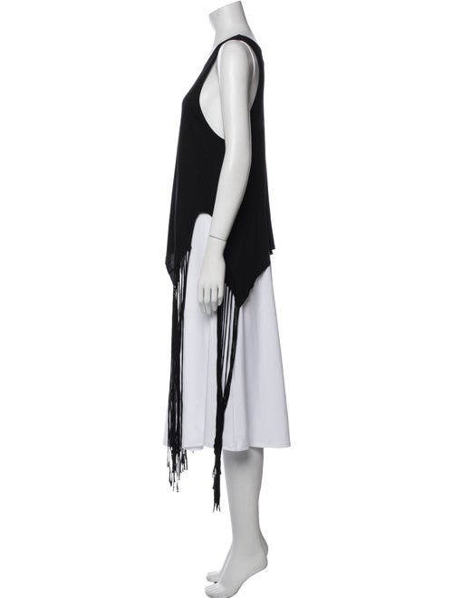 Raquel Allegra Scoop Neck Sleeveless Crop Top