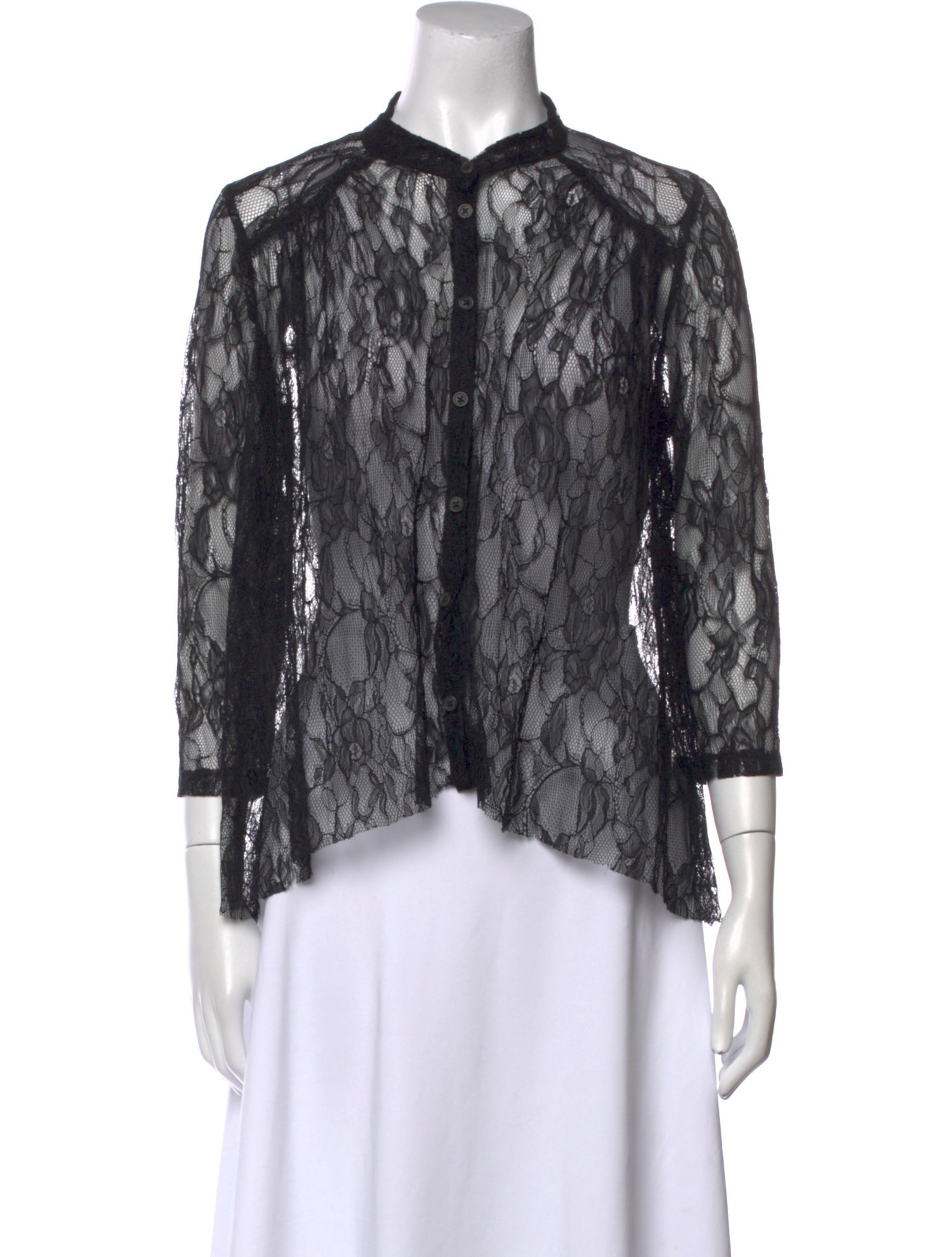 Raquel Allegra Lace Lace Pattern Blouse
