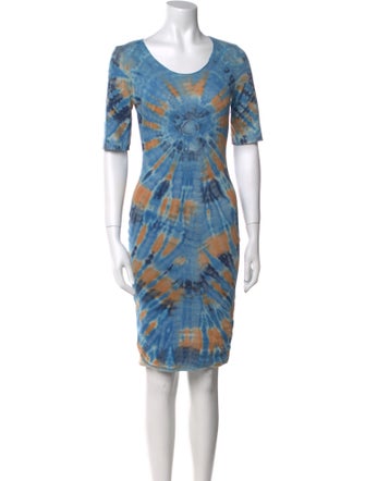 Raquel Allegra Tie-Dye Print Mini Dress