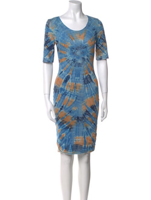 Raquel Allegra Tie-Dye Print Mini Dress