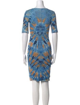 Raquel Allegra Tie-Dye Print Mini Dress
