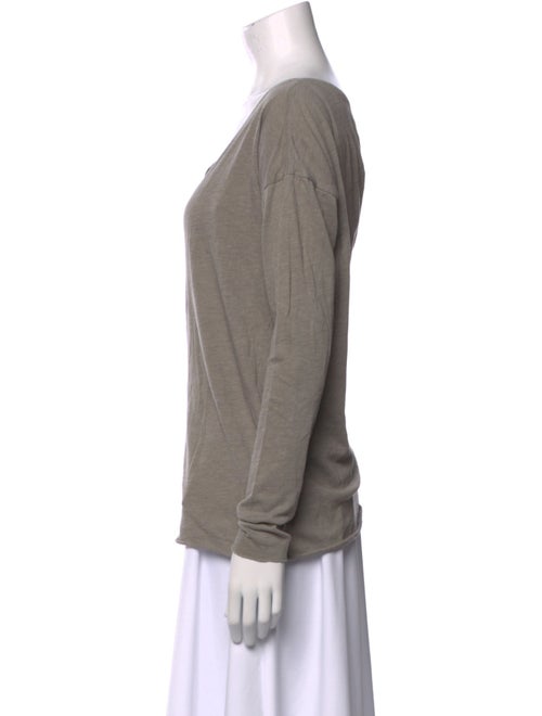 Raquel Allegra V-Neck Long Sleeve T-Shirt