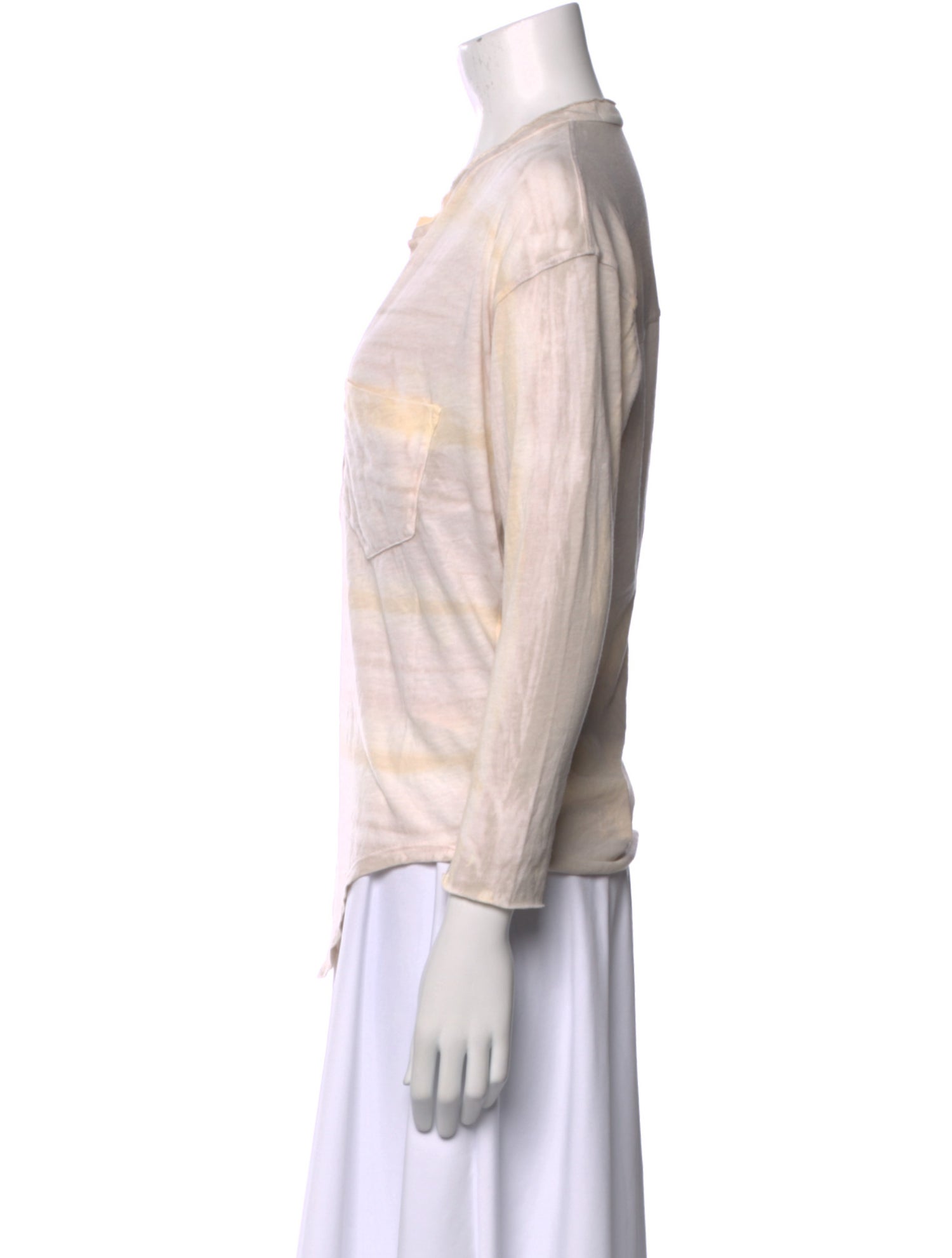 Raquel Allegra V-Neck Three-Quarter Sleeve Tunic