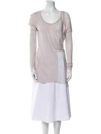 Raquel Allegra Scoop Neck Long Sleeve Tunic