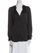 Raquel Allegra V-Neck Long Sleeve Blouse