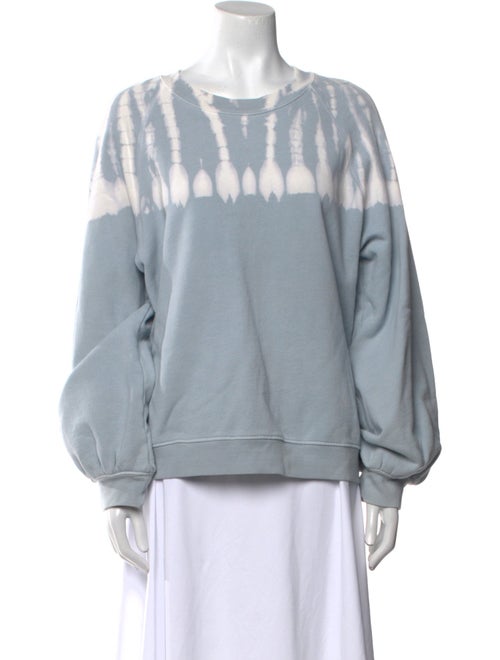 Raquel Allegra Tie-Dye Print Scoop Neck Sweatshirt