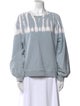 Raquel Allegra Tie-Dye Print Scoop Neck Sweatshirt