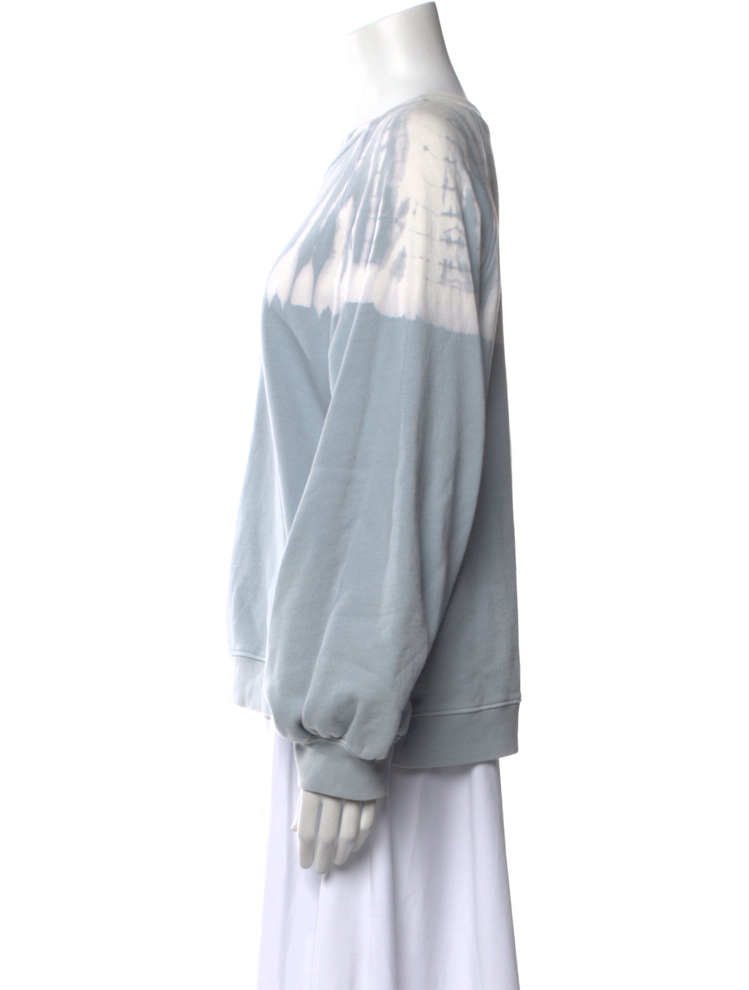 Raquel Allegra Tie-Dye Print Scoop Neck Sweatshirt