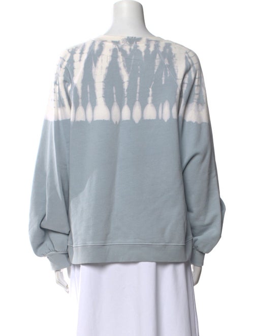 Raquel Allegra Tie-Dye Print Scoop Neck Sweatshirt
