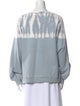 Raquel Allegra Tie-Dye Print Scoop Neck Sweatshirt