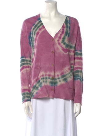 Raquel Allegra Merino Wool Tie-Dye Print Sweater