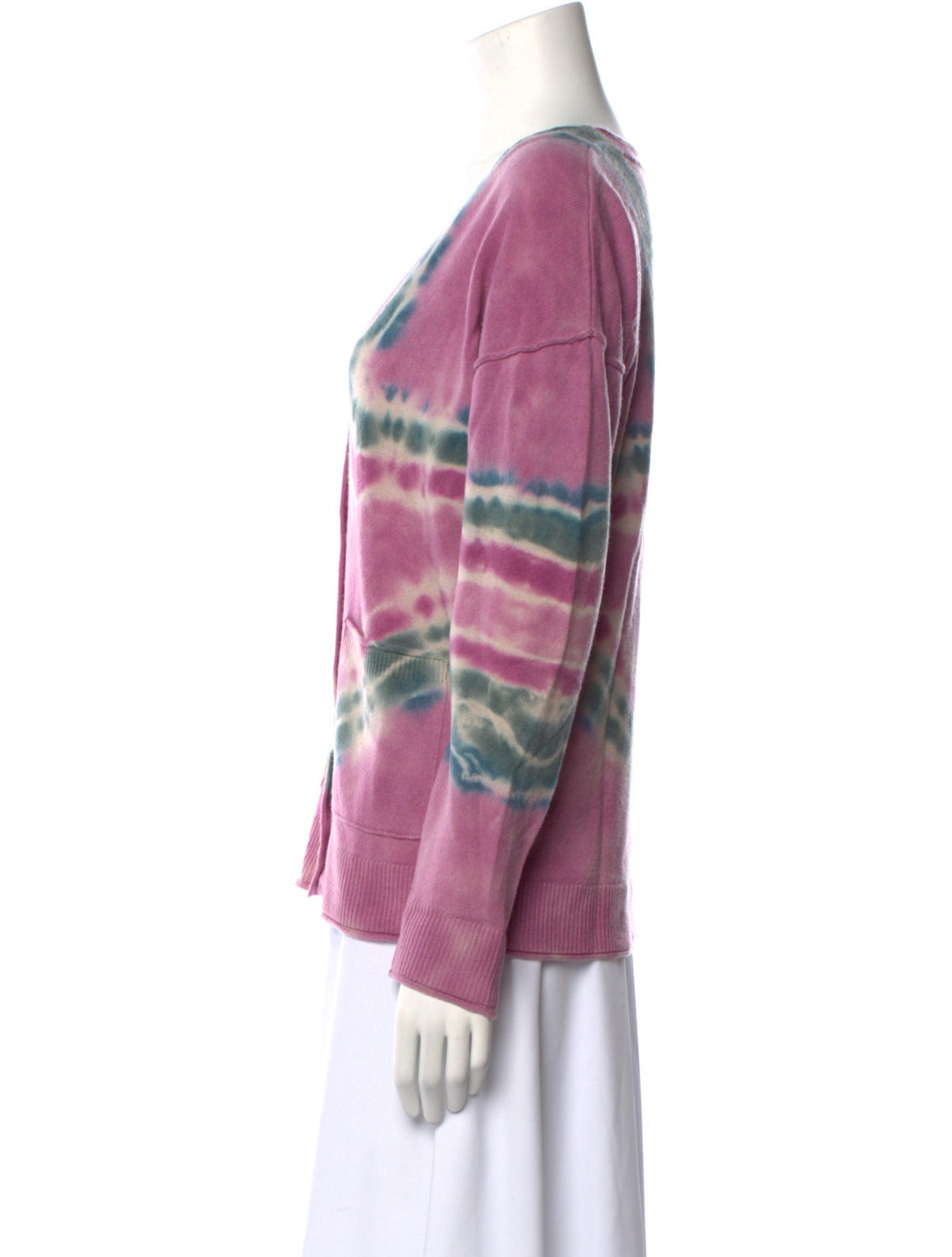 Raquel Allegra Merino Wool Tie-Dye Print Sweater