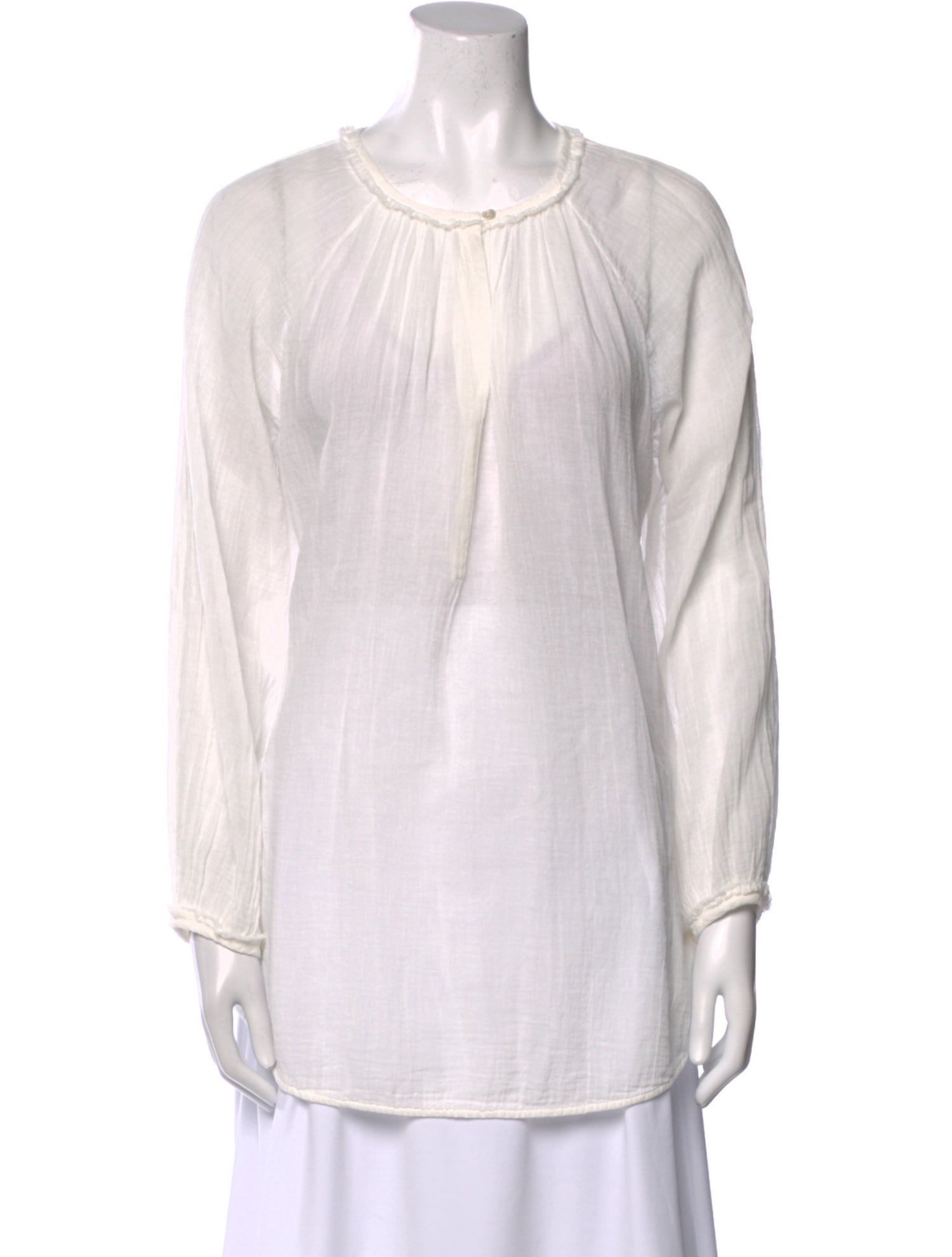 Raquel Allegra Scoop Neck Long Sleeve Tunic