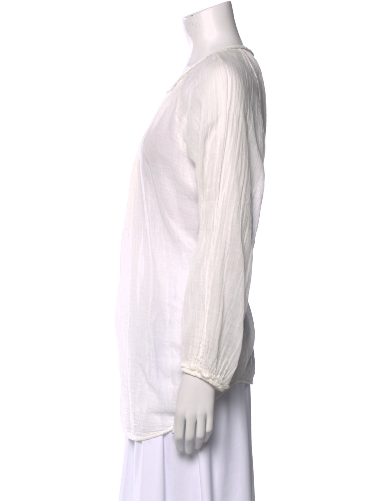 Raquel Allegra Scoop Neck Long Sleeve Tunic