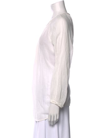 Raquel Allegra Scoop Neck Long Sleeve Tunic