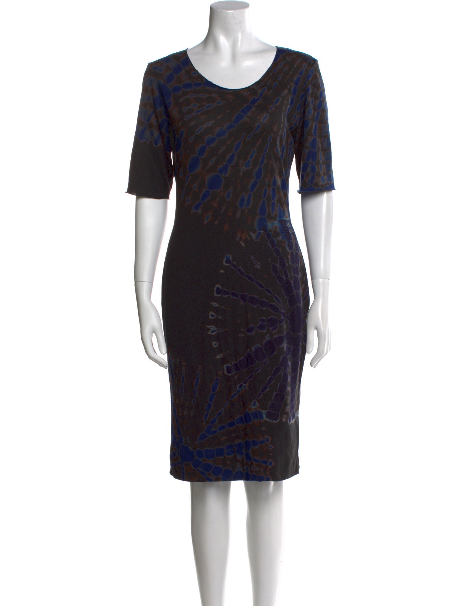 Raquel Allegra Printed Knee-Length Dress