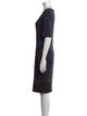 Raquel Allegra Printed Knee-Length Dress
