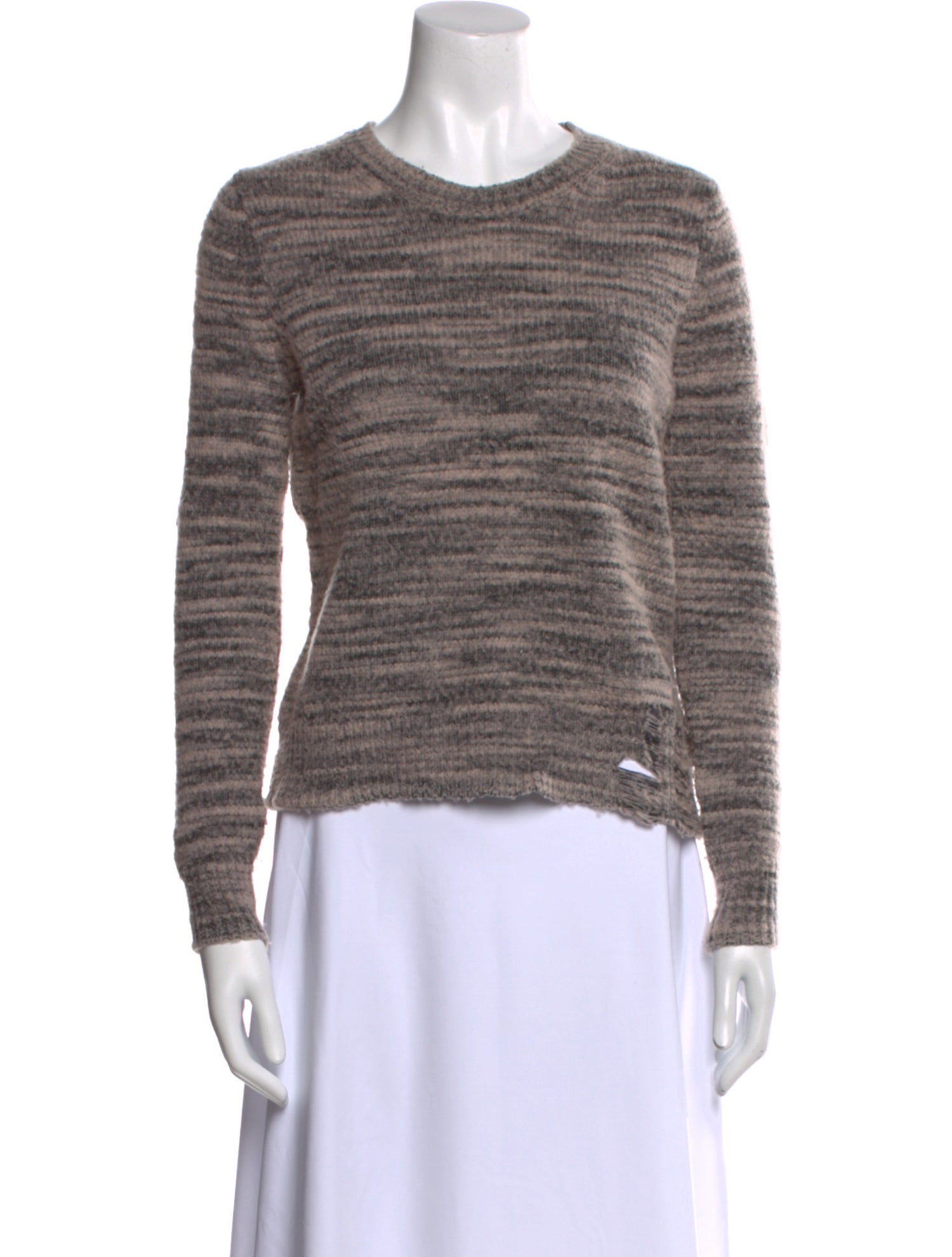 Raquel Allegra Merino Wool Striped Sweatshirt
