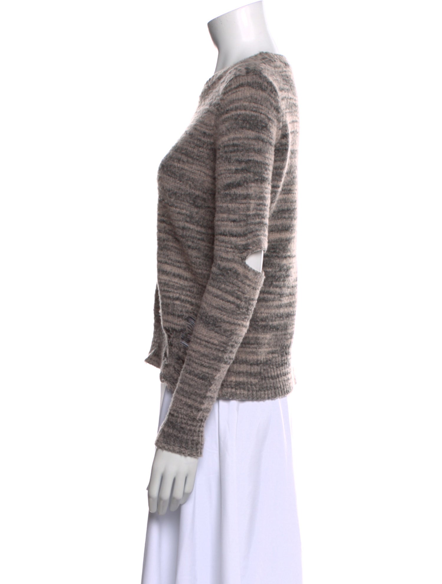 Raquel Allegra Merino Wool Striped Sweatshirt