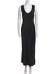 Raquel Allegra Scoop Neck Long Dress