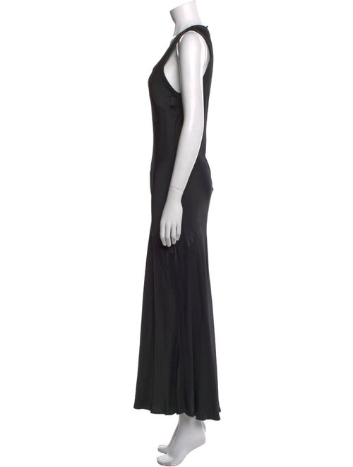 Raquel Allegra Scoop Neck Long Dress