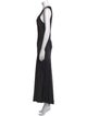 Raquel Allegra Scoop Neck Long Dress