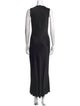 Raquel Allegra Scoop Neck Long Dress
