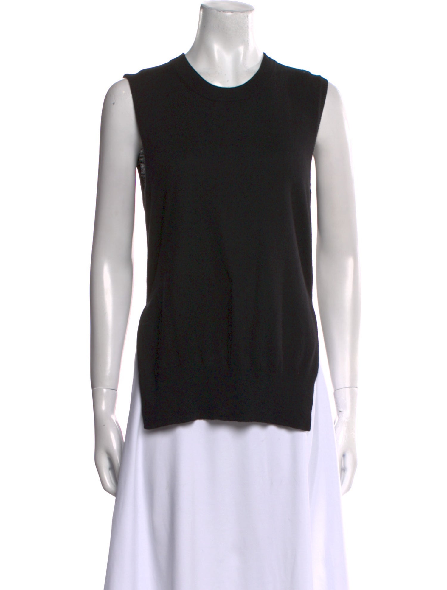 Raquel Allegra Crew Neck Sleeveless Top