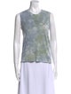 Raquel Allegra Tie-Dye Print Crew Neck Top
