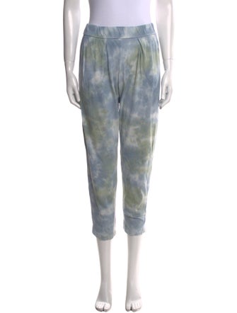 Raquel Allegra Tie-Dye Print Straight Leg Pants