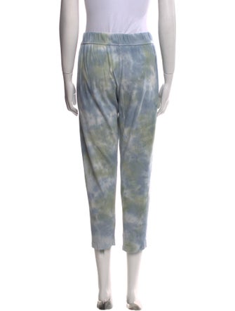 Raquel Allegra Tie-Dye Print Straight Leg Pants